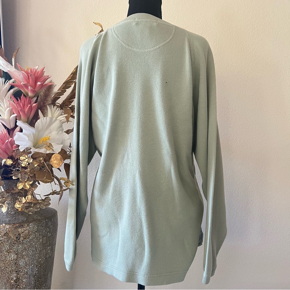 Eddie Bauer Mint Green 100% Cotton Long Sleeve Top size Tall XL - Picture 4 of 8
